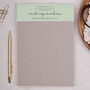 Personalised Notebook With Sage Green Flowers, thumbnail 2 of 4