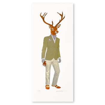 The Gatsby Stag | Silkscreen Print, 2 of 4
