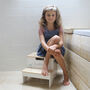 Personalised Childs White Wooden Storage Steps, thumbnail 5 of 5