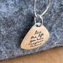 Live The Life Sterling Silver Sentiment Necklace, thumbnail 6 of 6