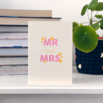 Wedding Congratulations Card 'Mr And Mrs', 2 of 4