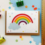 Children's Rainbow Card With Rainbow Sticker, thumbnail 2 of 5
