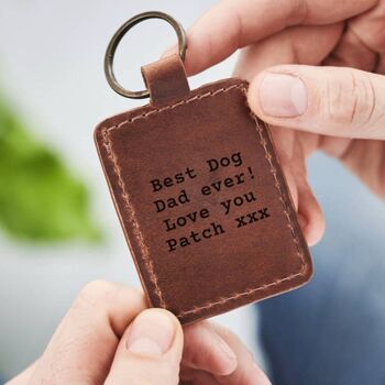 Pet Mum Photo Leather Keyring, 7 of 8
