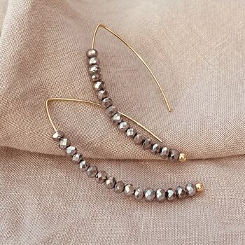 Crystal Threader Earrings, 4 of 8