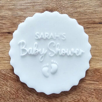 Personalised Engraved Baby Shower Cupcake Debosser, 3 of 4