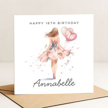 16th Birthday Card For Her Or Daughter, 2 of 8