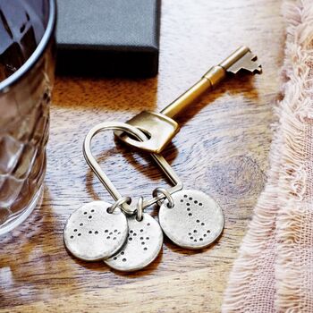 Personalised Family Zodiac Constellation Charms Keyring, 2 of 3