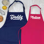 Personalised Retro Parent And Child Apron Set, thumbnail 5 of 6