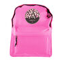 Kids Pink Leopard Print Backpack Personalised, thumbnail 5 of 5