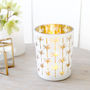 Gold And White Palm Tealight Holder, thumbnail 1 of 2