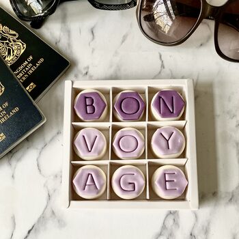 'Bon Voyage' Letterbox Chocolate Coated Oreos, 10 of 12