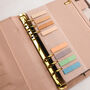 Neutral Saffiano Planner And Diary Cover With Zip Pouch, thumbnail 8 of 12