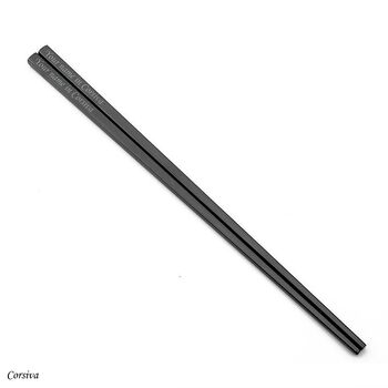 Black Stainless Steel Chopsticks, 4 of 6
