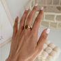 Yara Flowers Signet 18k Gold Plated Ring, thumbnail 1 of 3