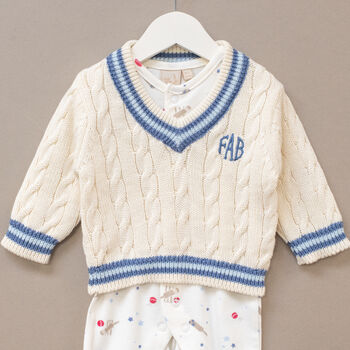 Little Cricket Star Babygrow And Hat Gift Set, 4 of 11