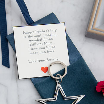 Gold Or Silver Star Keyring, 3 of 12