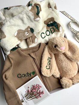 Personalised Baby Shower And Baby Gift Set Box Celebration, 10 of 12