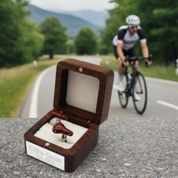 Personalised Bike Saddle Cufflinks, 5 of 12
