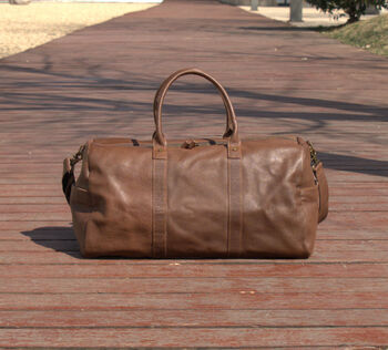 Genuine Leather Duffle, 4 of 12