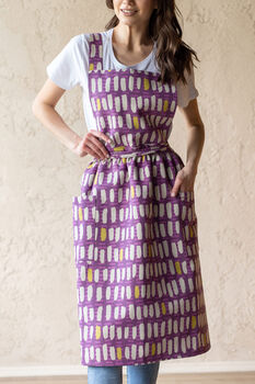 Retro Artist Apron | Crossback Pinafore For Makers, 11 of 12