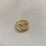 Love Heart Chunky Signet Ring Sterling Silver, thumbnail 5 of 12