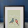 Two Birds In The Trees Love Print, thumbnail 1 of 2