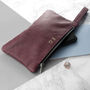 Monogrammed Genuine Leather Clutch Bag, thumbnail 9 of 12