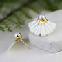 Statement Pearl Shell Stud Earring, thumbnail 1 of 3