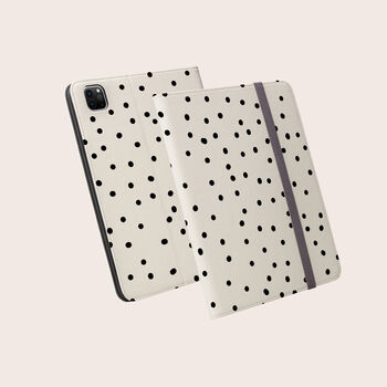 Polka Dots Vegan Leather iPad Pro Folio Case, 2 of 7