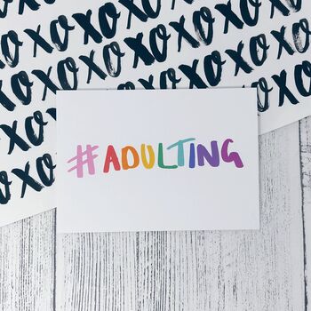 Funny Congratulations Card 'Adulting', 6 of 6