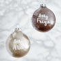 Baby's First Christmas Personalised Glitter Bauble, thumbnail 4 of 4