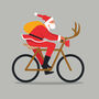 Funny Bike Lovers Christmas Card, Santa On A Bike, thumbnail 6 of 8