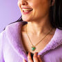 Gemstone Heart Gold Plated Pendant Necklace, thumbnail 2 of 12