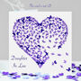 Daughter In Law Purple Butterfly Heart Butterflies Card, thumbnail 1 of 12