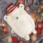 Cosy Polar Bear Hot Water Bottle, thumbnail 1 of 6