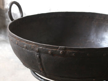 Upcycled Indian Kadai Fire Pit, 2 of 4