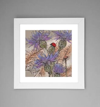 'Ladybird And Cornflowers' Print, 2 of 3