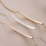 Hidden Message Curved Skinny Bar Personalised Bracelet, thumbnail 1 of 12