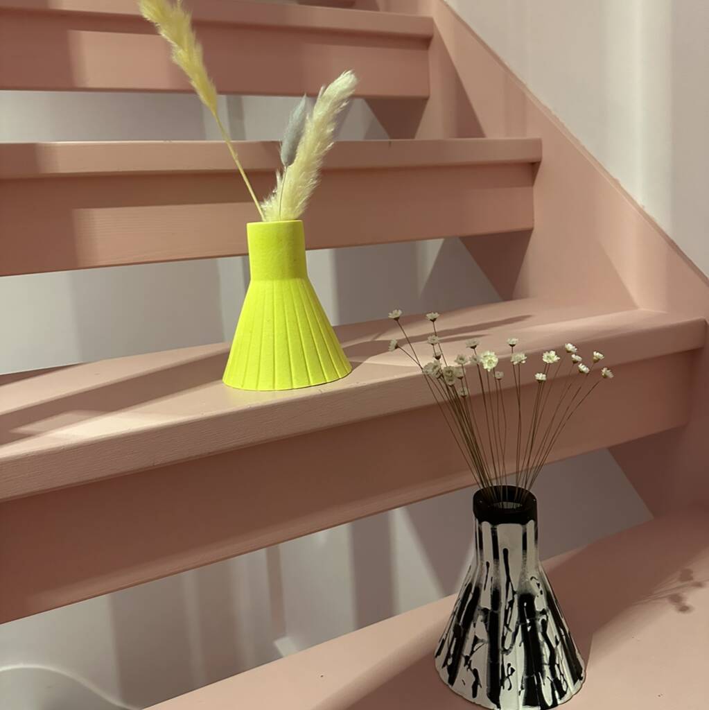 Neon Yellow Vase By Made By Robyn