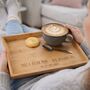 Personalised Take A Break Coffee Or Tea Tray, thumbnail 1 of 3