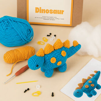 Stegosaurus Dinosaur Crochet Kit, 4 of 7