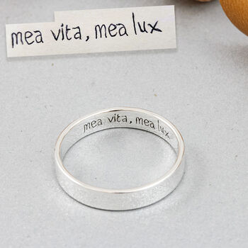 Personalised Handwriting Secret Message Ring, 3 of 7