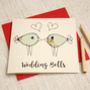 Personalised Embroidered Lovebird Card, thumbnail 2 of 5