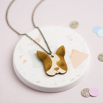 Wooden French Bulldog Necklace, 8 of 11