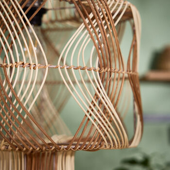 Two Tone Woven Ceiling Shade, 4 of 5