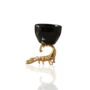 Black Marble Mini Bowl With Gold Scorpion Stand, thumbnail 2 of 2