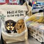 Personalised Dog Mum Cotton And Jute Floral Bag, thumbnail 10 of 12