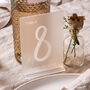 Personalised Frosted Wedding Table Numbers, thumbnail 1 of 3