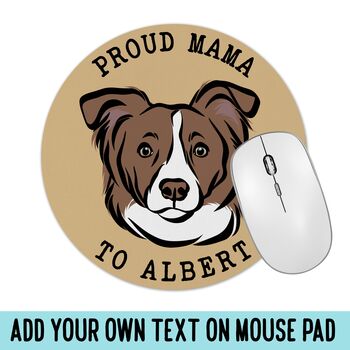 Border Collie Mouse Mat, 3 of 5
