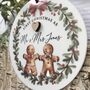 Personalised First Christmas Married Acrylic Decoration, thumbnail 2 of 3